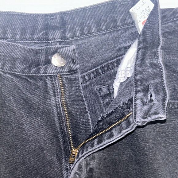 Vintage 90s Wrangler Black Denim Jeans 13MWZWK Size 36x30 Made In The USA - Picture 9 of 9